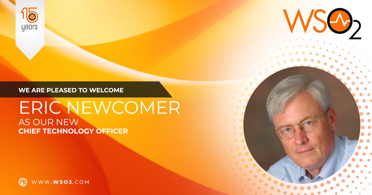 wso2's tweet photo. We’re excited to have @enewc join our team as Chief Technology Officer! He will be based in the US and will play a strategic role in contributing to the company’s technical vision. 
🗞️ ➡️  https://t.co/R0W3pAZ0mK https://t.co/ID48uVsLfo