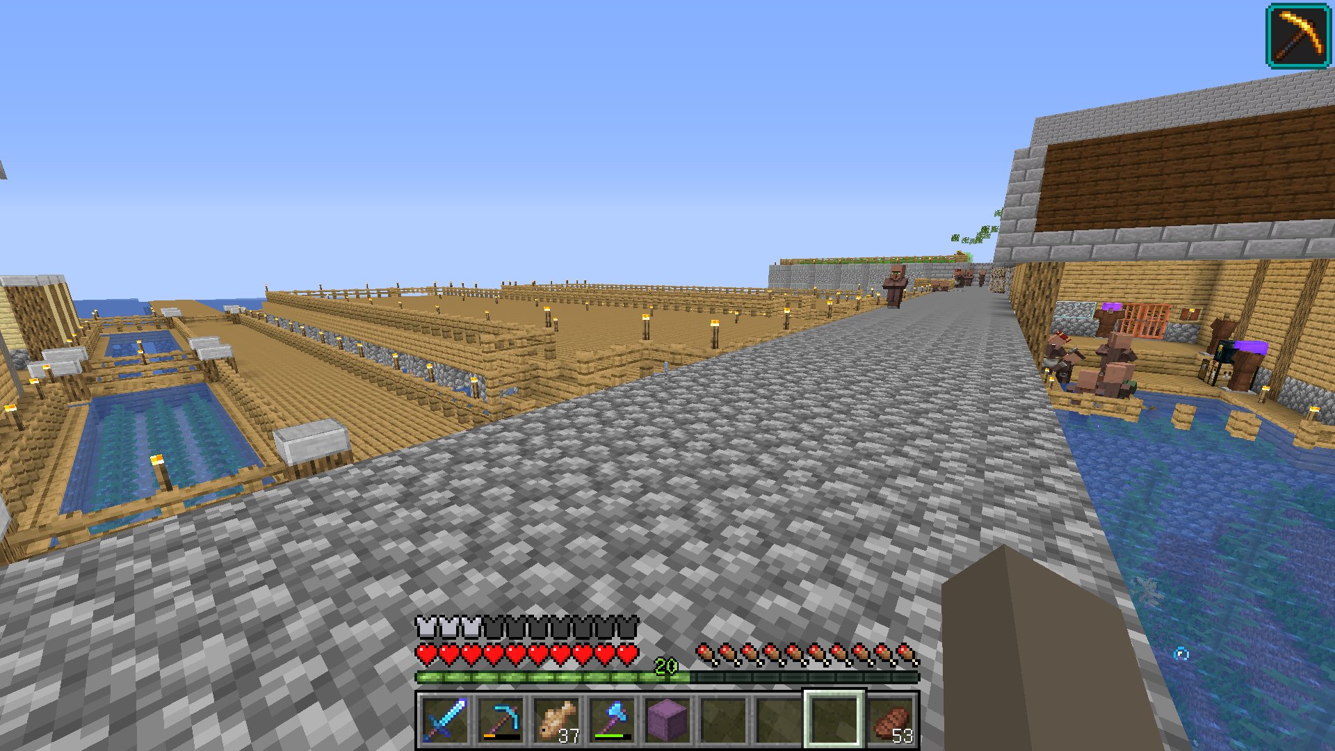 تويتر のがみマオ はじめ人間オクタゴン على تويتر 海上の交易所もほぼ解体できた D 今日は寝る マインクラフト マイクラ 島の村改造 T Co 2z3fmtqd7y