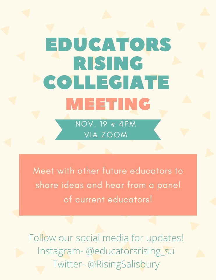 Educators Rising Salisbury Univeristy tweet media