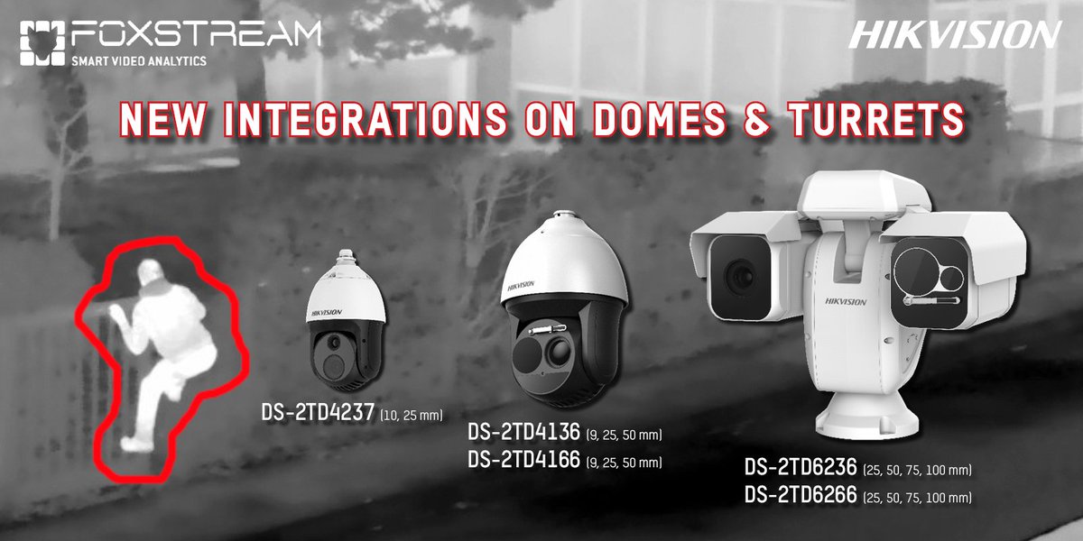 FoxstreamE's tweet photo. As part of our partnership with @HikvisionEurope, we validated the integration of #thermal Dome and Turret cameras with our #FoxVigi intrusion detection solution: 1 camera, 360° vision!

For more information, contact us: https://t.co/yZUdH8qnrq https://t.co/UHoIdLqYWr