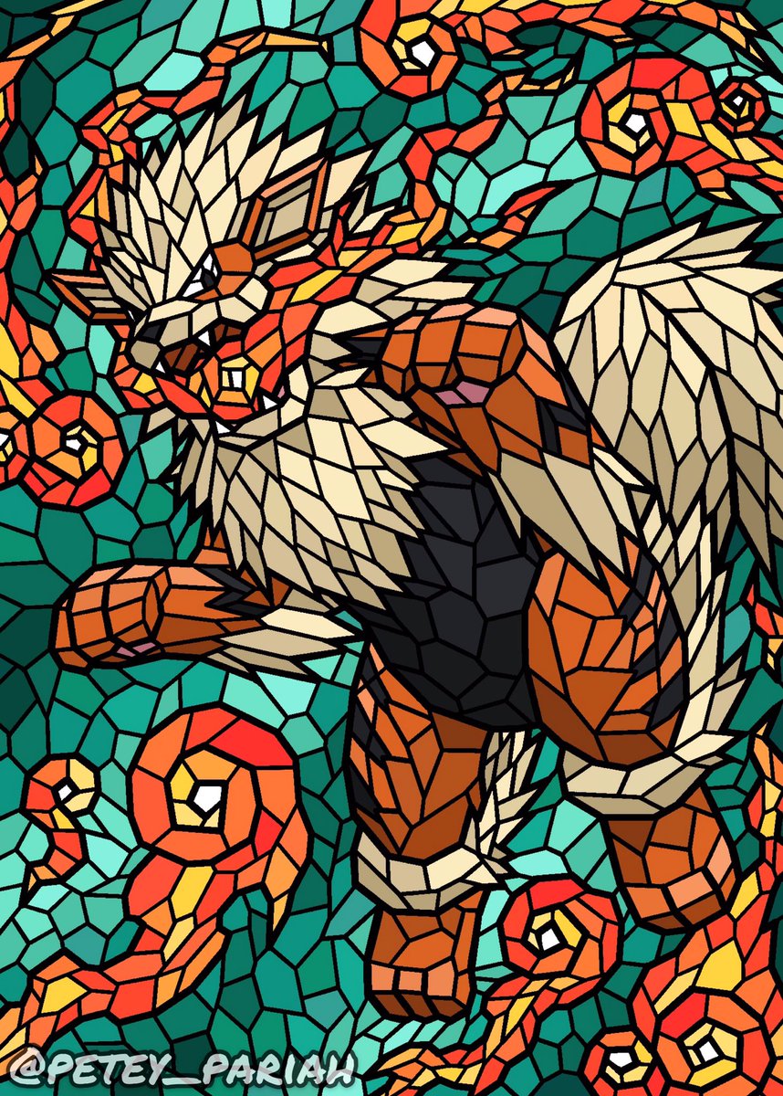 Stained glass Arcanine 🔥

#Arcanine #pokemon #stainedglass