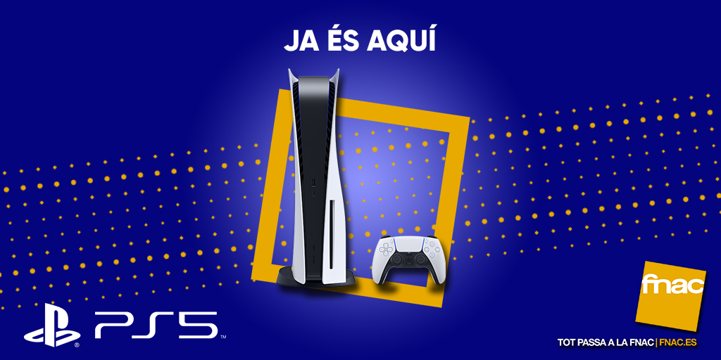 🎮🕛 El #CompteEnrerePS5 ja ha finalitzat! 

💥 Des d'avui, la #PlayStation5 ja és a les botigues #Fnac! Si havies fet la reserva, ja pots venir a recollir-la! 

😍 Amb quin joc l'estrenaràs?
