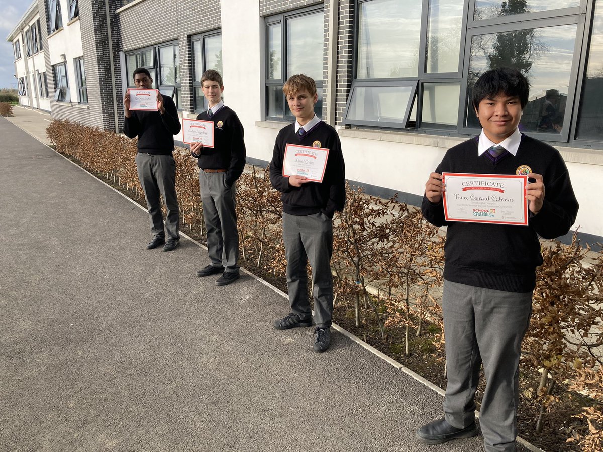 Great program to motivate,encourage and support schools in embracing digital technology. Another group of talented students <a href="/lecheiless/">Le Chéile Secondary School</a> receiving certs.