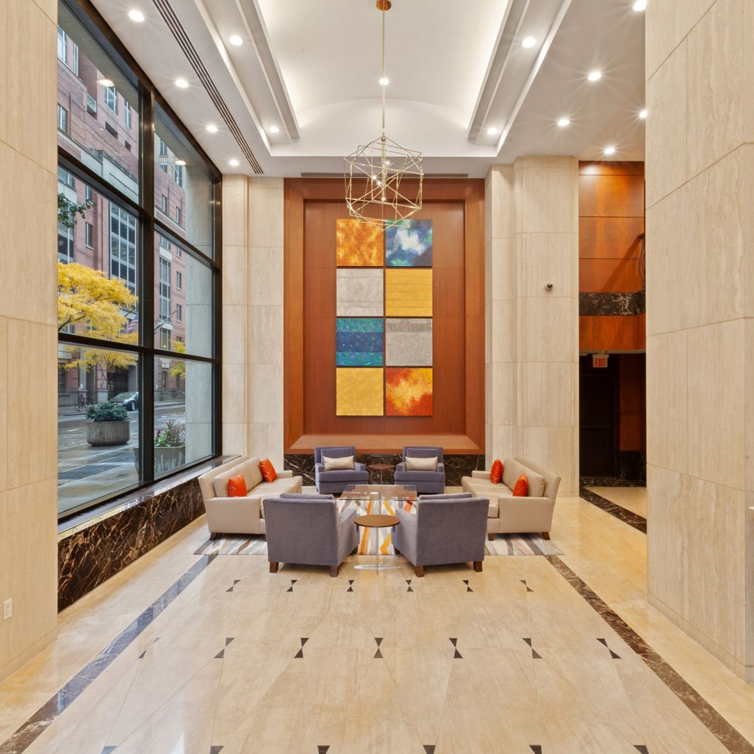 2Lengineering's tweet photo. The lovely lobby at our Two Lincoln Square project, where we provided MEP #engineering services to support the #building and #apartments.

Photo Credit: Two Lincoln Square https://t.co/CA5onFzq32