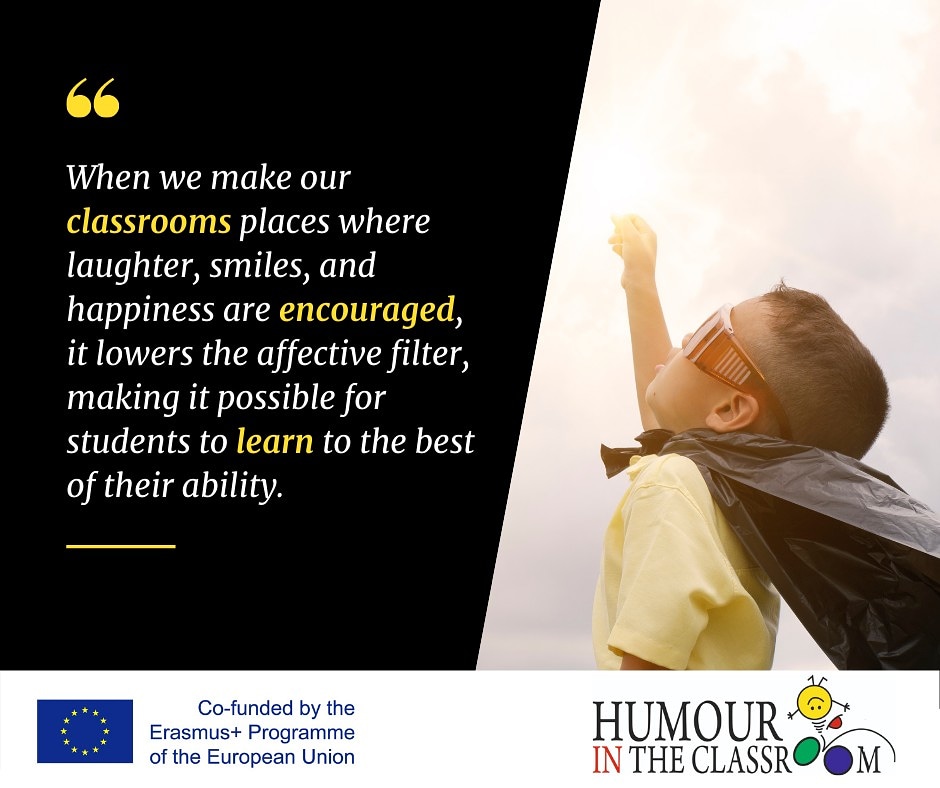 EUcenterGabrovo's tweet photo. Let's make the classrooms places where laughter, smiles and happiness are encouraged. 
#humourintheclassroom #Erasmus https://t.co/kdNMPaL2mM