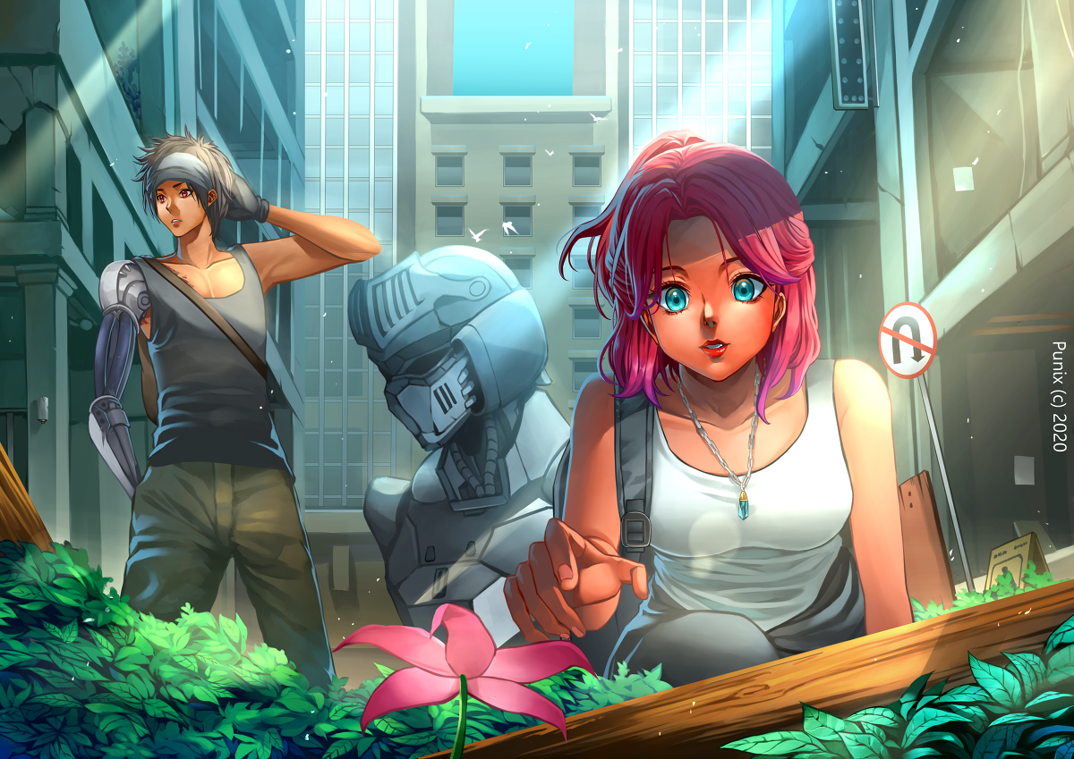 Punix Nft Exploring With Giant Robots 美しい 女の子 オリジナル イラスト ふつくしい T Co Xochc4q9dd T Co Nncuf6rids Twitter