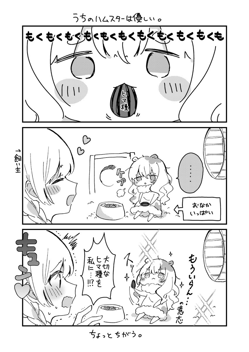 うちのハムスターが優しい 