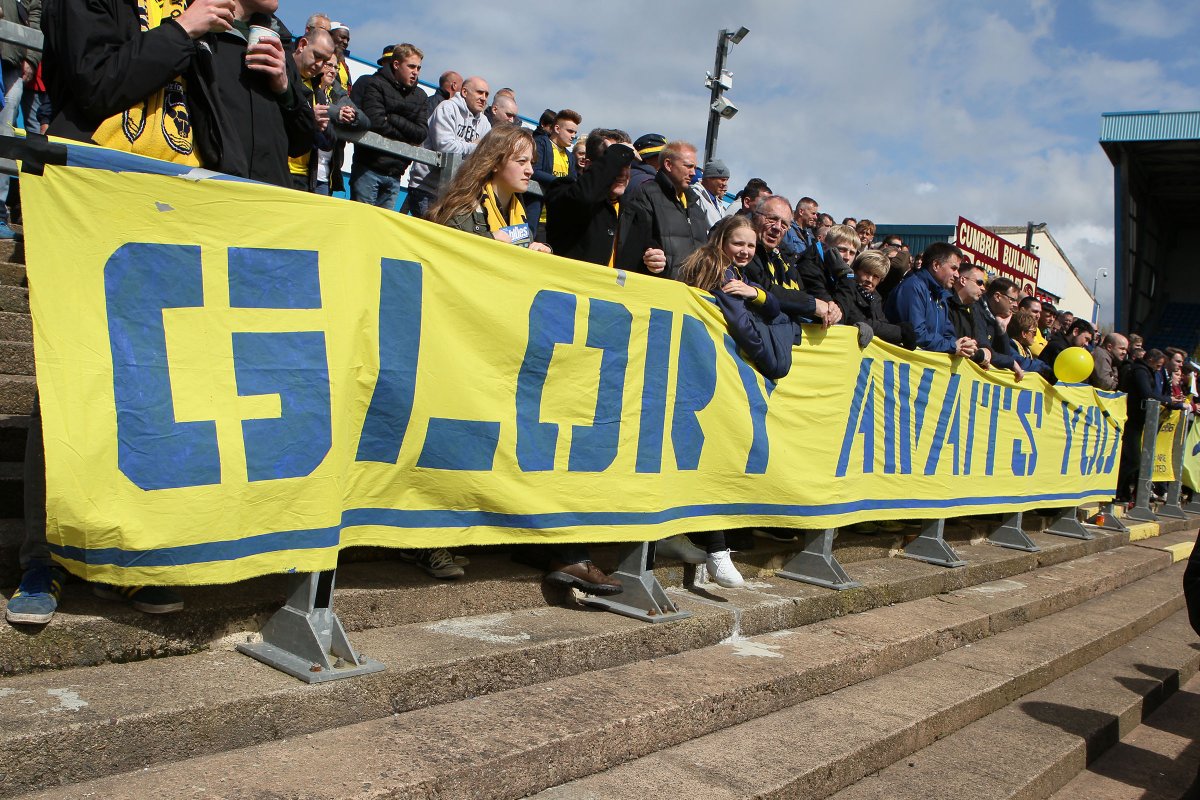 C: Carlisle UnitedIt’s not often you relish the long trip to Cumbria, but April 2016 was an exception. Promotion wasn't confirmed until a week later but it was effectively sealed on an unforgettable afternoon.It also ensured we've not had to return, which has been most welcome