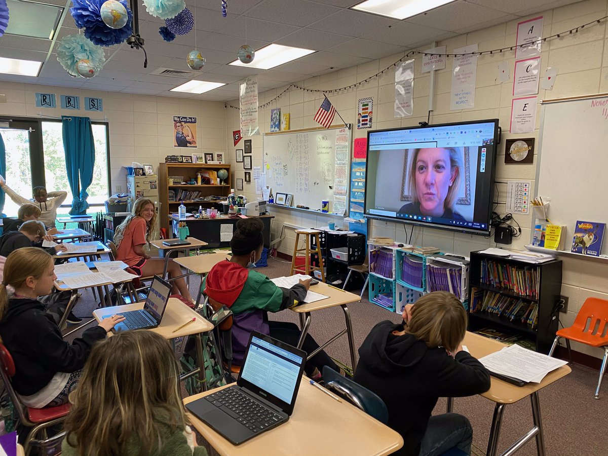 roar_price's tweet photo. Keeping learning moving forward even in quarantine!Thankful for technology and admin that helps that happen! @Hubbard_Elem https://t.co/8OxwAo5x3Y