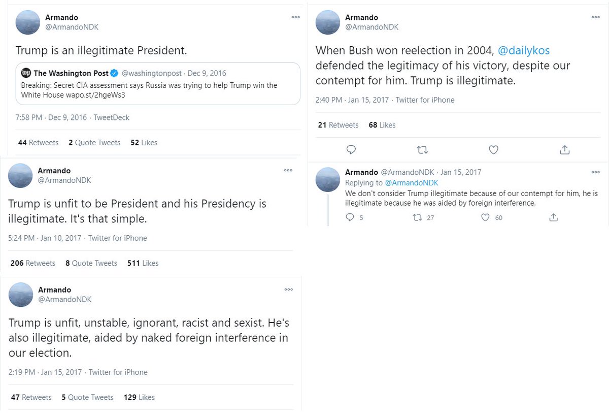 The thing about arguing with progressives is, they really believe that nobody remembers what they said or did in the past. Just keep swimming! https://twitter.com/ArmandoNDK/status/1329466600563613699