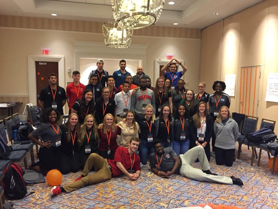 l0gancarr's tweet photo. #tbt to one of the best conferences for athletics and life that I ever have attended. Life long friends, service opportunities and governance of @NCAA legislation for future student athletes to have an incredible collegiate experience. Was this really 3 years ago?! #learnlead https://t.co/JzkpCoFD6w