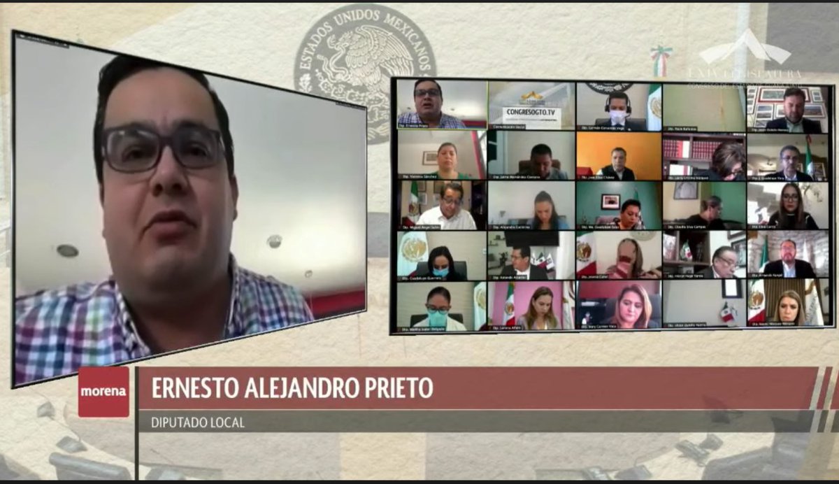 Congreso del Estado de Guanajuato (@congresogto) on Twitter photo #SesiónVirtual 👨💻🏛️👩💻 |Dip. <a href="/Neto_Prieto/">Ernesto A. Prieto Gallardo</a> presenta iniciativa en la que propone que la SEG realice, ejecute y promueva programas que supervisen las aplicaciones y juegos en aparatos tecnológicos, dentro de los planes de estudio. #SesiónVirtual 👨💻🏛️👩💻 |Dip. <a href="/Neto_Prieto/">Ernesto A. Prieto Gallardo</a> presenta iniciativa en la que propone que la SEG realice, ejecute y promueva programas que supervisen las aplicaciones y juegos en aparatos tecnológicos, dentro de los planes de estudio.