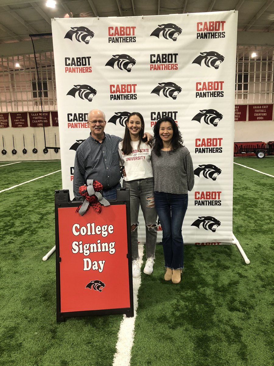 CabotSwim's tweet photo. Congratulations to Jessica Bongfeldt for signing with Henderson State University to continue her swimming career!! We are so proud of you!! 🐾 https://t.co/t4L1LZBknn
