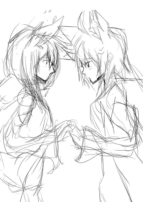 すげぇ雑だけど最近もう雰囲気こういうの描いても許されるんじゃないかな…? 