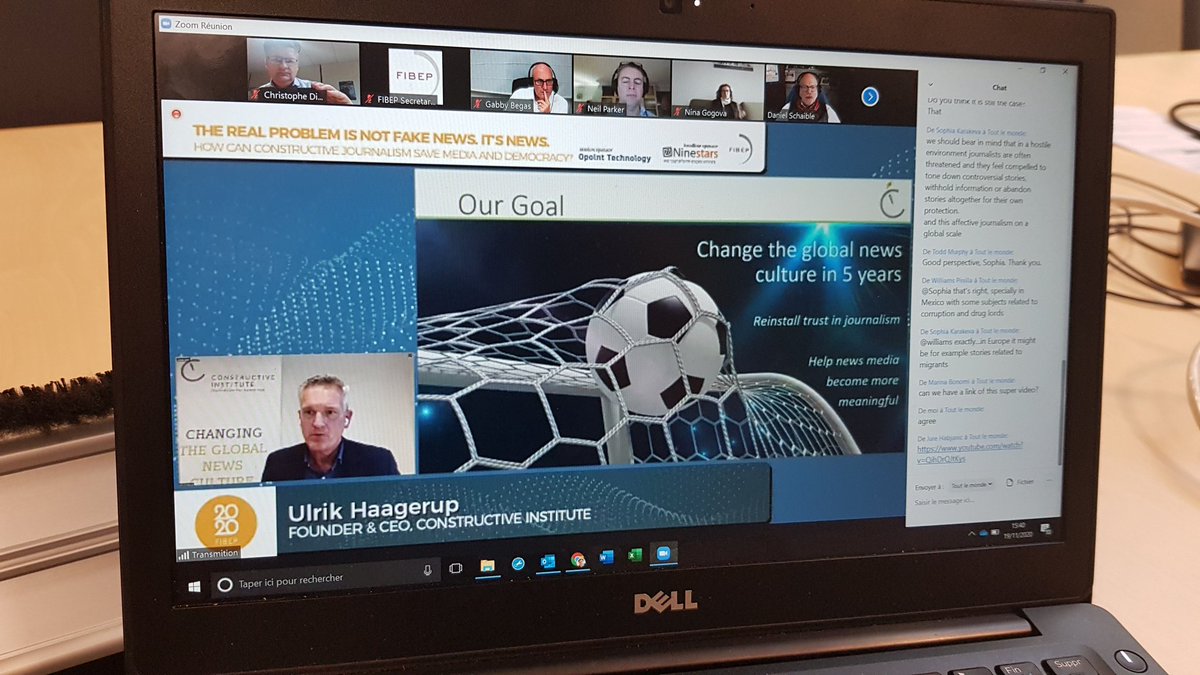 C_DICKES's tweet photo. Great presentation by @UlrikHaagerup at @_FIBEP #WMIC2020 ! Constructive journalism!!! https://t.co/ExlGwx9L3H