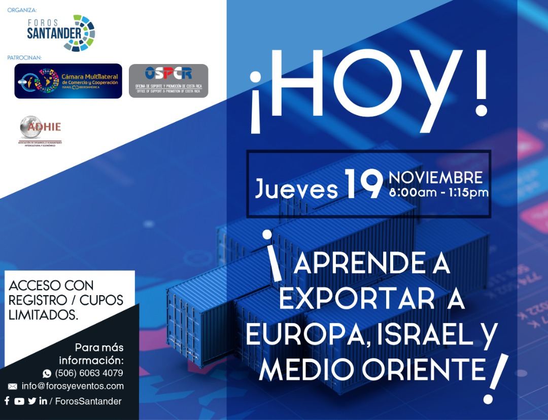 forossantander's tweet photo. Ya comenzó el foro "Oportunidades en los mercados internacionales para las empresas Costarricenses"
Ingresa 👇
•YOUTUBE: https://t.co/oCc0HZPWnA
#forossantander #economia #exportaciones #costarica #foro #comercio #mercados #empresas #empresarios https://t.co/zqiYQpxBhB