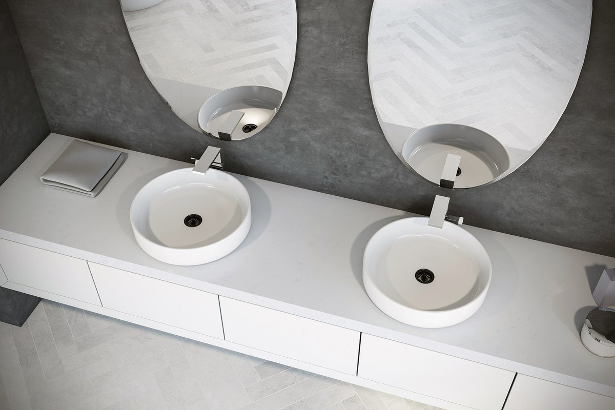 itakastone's tweet photo. Poseidon makes a big statement in this modern #bathroomdesign. #Marblelook #quartzvanity paired with round white basins and oval mirrors. Delicate look which defies its robust durability. Stunning!
#itakastone #bathroomdecor #bathroomremodel #naturalmarble #bathroom https://t.co/ZIBlY5UMIf