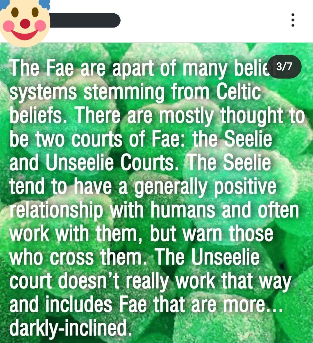 "Many Celtic beliefs"Okay, which ones? Because in Irish folklore they're called "trooping fairies" and "Seelie" is the anglicized version of the Scottish Gaelic word "sìth". Everything else in the post sounds like vauge pop culture osmosis and isn't quoting the actual lore