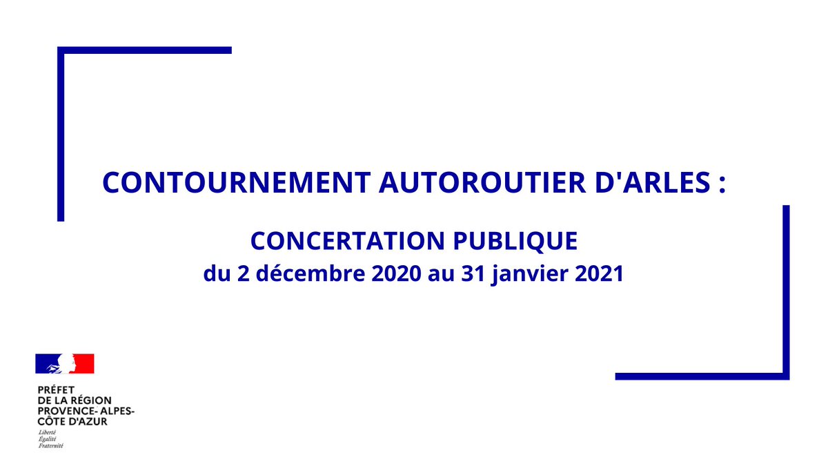Prefet13's tweet image. Du 2 décembre 2020 au 31 janvier 2021, venez vous informer, poser des questions et formuler vos contributions sur le projet de #contournement #autoroutier de @VilledArles  et les variantes de tracés proposées à la #concertation