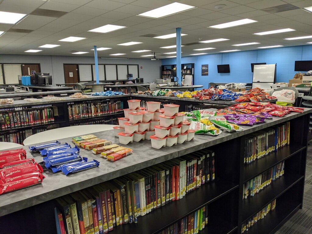 RCanene's tweet photo. “That’s too many snacks” said no one ever! 🤣

Happy American Education Week to all of my wonderful colleagues. You are worth your weight in gold and I would never want to work anywhere else. #AEW2020 https://t.co/2xcTFAKKqH