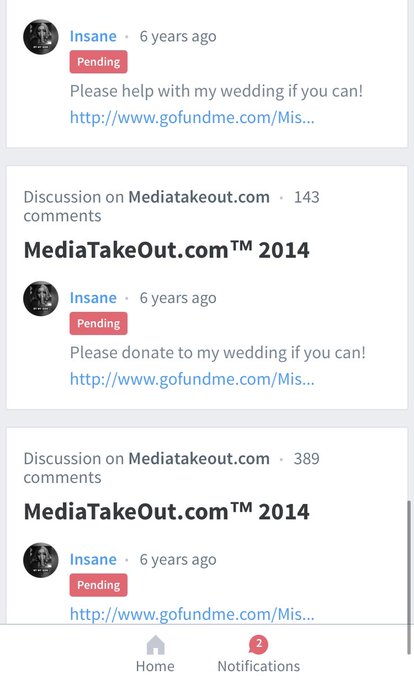 Yuck. Look at what love will make you do. Apparently 6 years ago I made a @gofundme for my wedding 😭😭<a href="/tag/love"class="tags"><span>#love</span></a><a href="/tag/throwbackthursday"class="tags"><span>#throwbackthursday</span></a><a href="/tag/thursdaythoughts"class="tags"><span>#thursdaythoughts</span></a><a href="/tag/wedding"class="tags"><span>#wedding</span></a>