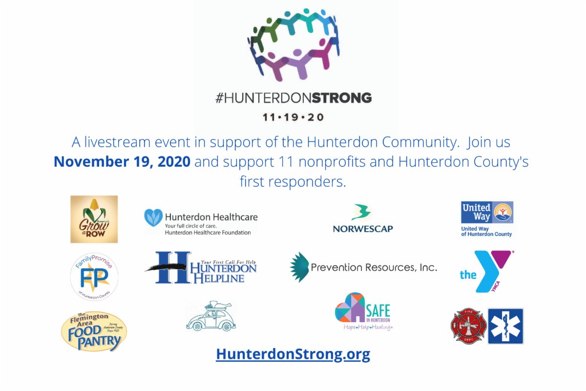 uwhunterdon's tweet photo. Tonight is the night. Tune in to see what is happening LIVE from ArtYard in Frenchtown. #HunterdonStrong! https://t.co/oJWE24BLls https://t.co/hY6Bfp5JqA