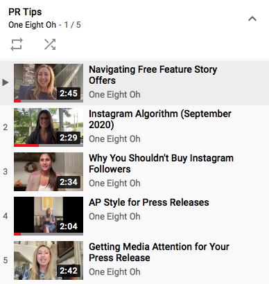 OneEightOh's tweet photo. Missed a #WednesdayWhat video? Catch up on all of our videos by visiting our YouTube channel! All of the videos are saved under the PR Tips playlist. Click below to check it out:

https://t.co/YhkU4INt0G https://t.co/XwP5jeB9XO