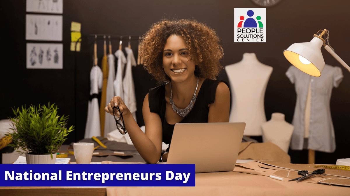 PplSolutionsCtr's tweet photo. Today is National Entrepreneurs Day! We applaud the millions of entrepreneurs who have built their companies from the ground up - we all know that's no simple feat! Always remember that you're not alone in your business journey... we're here for all of your HR consulting needs. https://t.co/PY6XwWj47t