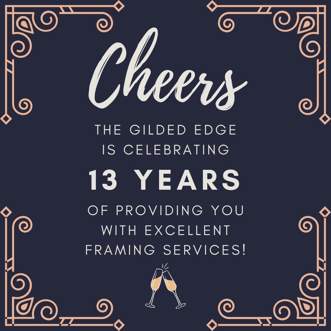 gildededge's tweet photo. 🎉Cheers for 13 excellent years!����

#framing #customframing #art #thegildededge #anniversary https://t.co/gh2Un64pbi