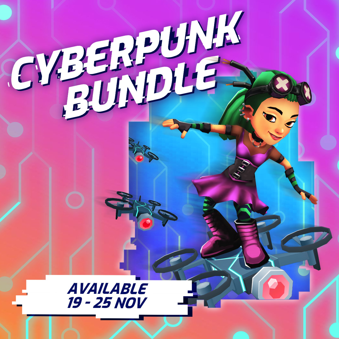 Subway Surfers on X: #ShopUpdate Nina and her Cyberpunk Outfit is