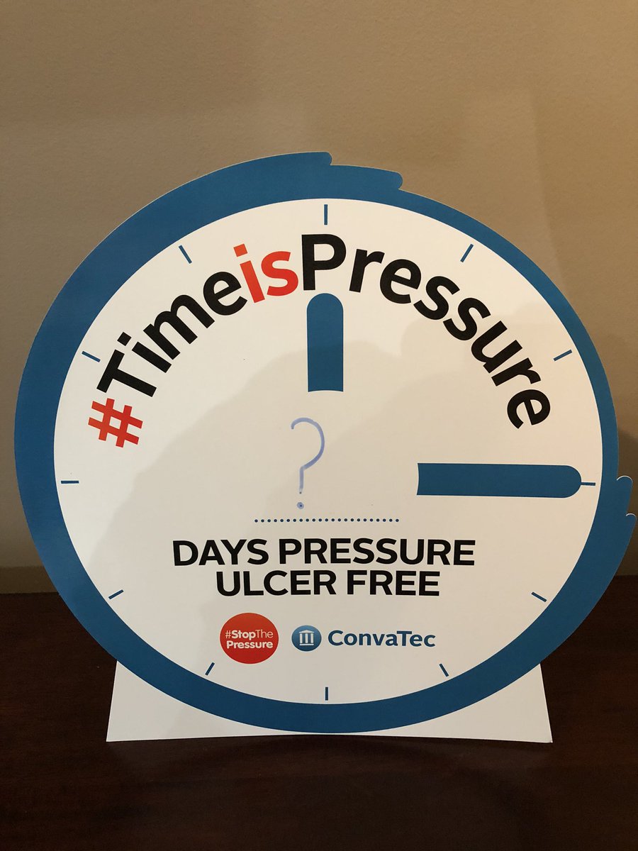 ConvaTec_WillL's tweet photo. How many days has your team been pressure ulcer free? #TimeisPressure #stopthepressure
#pressureulcer
DM me if you would like a clock and a Pressure Ulcer Guide. https://t.co/khdRjUbQh5