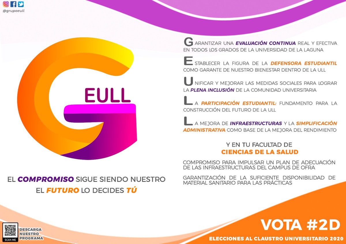 GrupoEULL's tweet photo. Pocos momentos como el actual para invertir más y mejor en Sanidad. Nuestras propuestas para #CIENCIASSALUD_ULL
#GEULL #2D https://t.co/Km0MyFvGMp