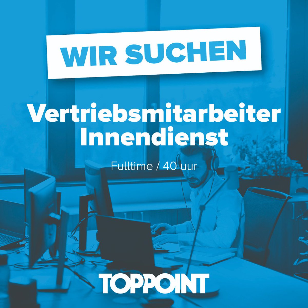 Ihnen macht es Spaß in einer internationalen Umgebung zu arbeiten und Sie sind ein Ass in Sachen Kundenkontakt? Bei Toppoint arbeiten wir mit einem engagierten und ambitionierten Verkaufsteam und deshalb suchen wir Sie!

Interesse oder Fragen?:
toppoint.com/nl/vacancies/v…

#vacature