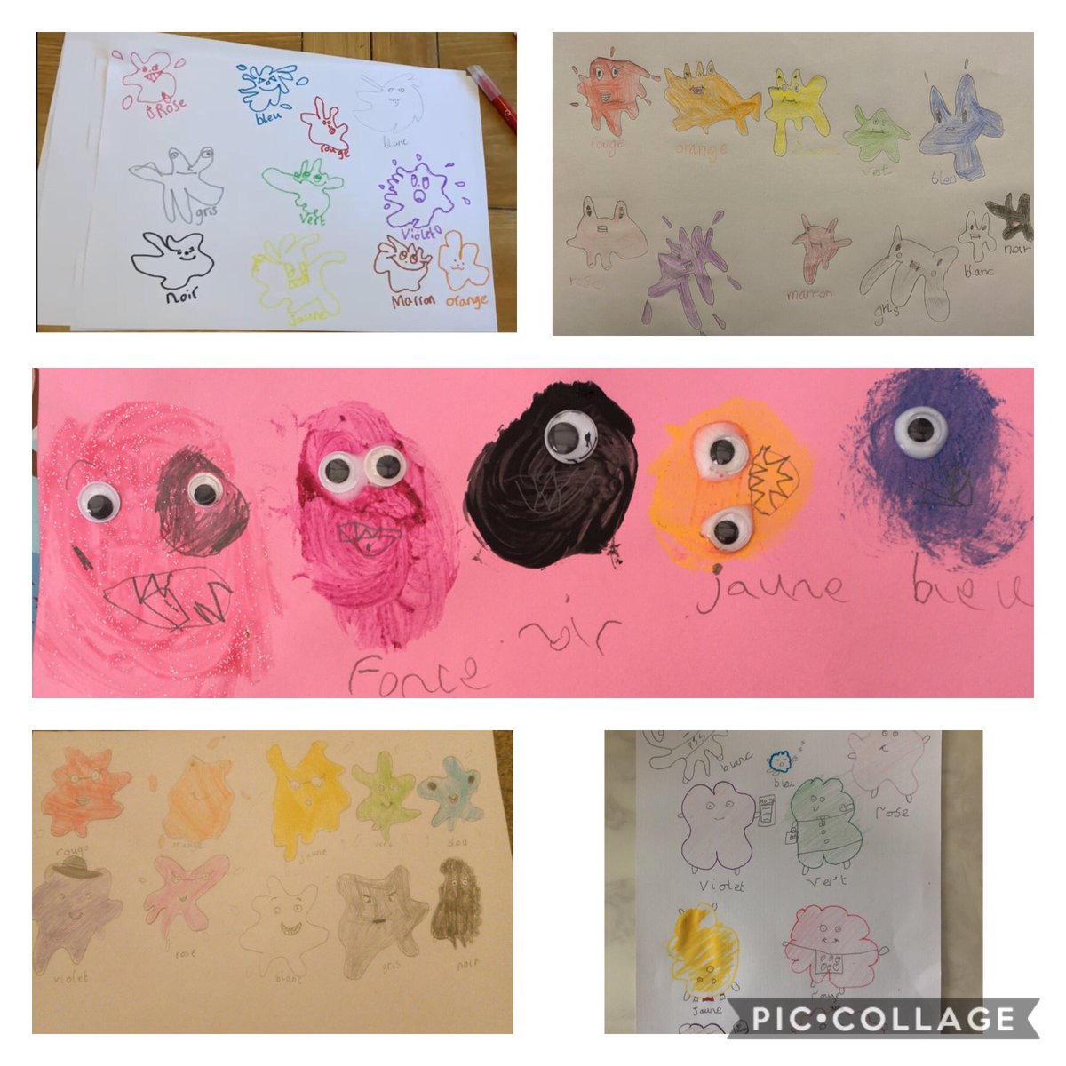 HBJSCH63's tweet photo. 3C have created colour monsters to show off their French colour vocabulary. Très bien tout le monde! #HBJSFrench #HBJSyear3 https://t.co/JRIzQzLcp2