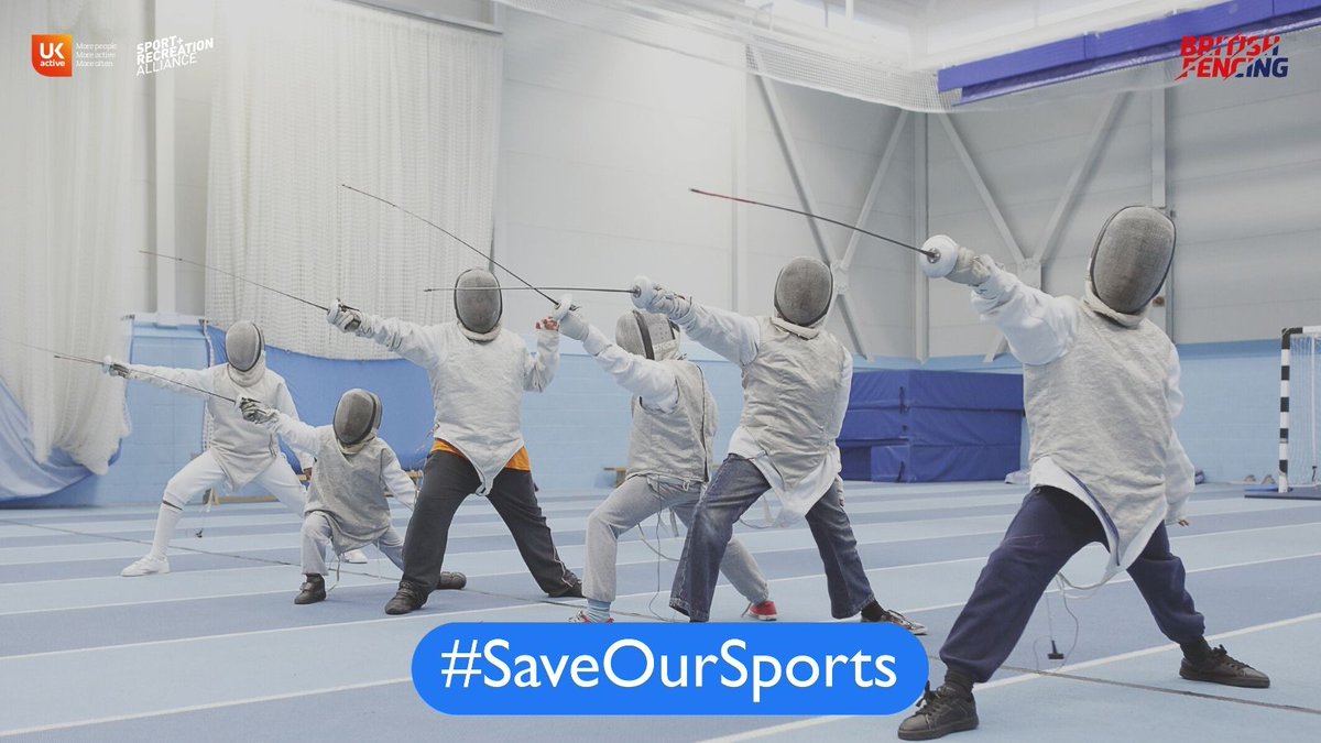 britishfencing's tweet photo. Over 40,000 signatures have joined the #SaveOurSports petition!

Join the campaign to protect the future of physical activity and to keep our community clubs, centres &amp; gyms alive ⬇️

https://t.co/IJEdS8nVTR https://t.co/hw2Jct6nHz