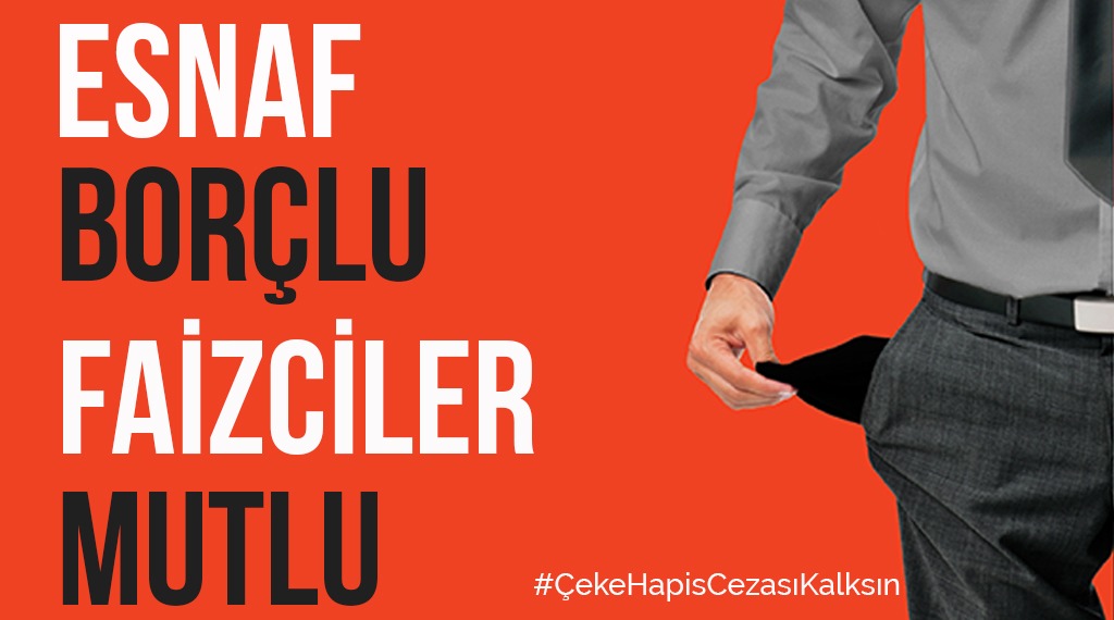 Esnaf suçlu DEĞİL BORÇLUDUR
Ekonomik suça ekonomik ceza olur
HAPİS CEZASI DEĞİL
5941 ÇEK YASASI DEĞİŞMELİDİR #CEKEHAPİSCEZASIKALKSIN <a href="/mustafaelitas/">Mustafa Elitaş</a> <a href="/BY/">Binali Yıldırım</a> <a href="/turanbulent/">Bülent TURAN</a> <a href="/yilmaztunc/">Yılmaz TUNÇ</a> <a href="/AvOzlemZengin/">Av. Özlem Zengin 🇹🇷</a> <a href="/mehmedmus/">Dr. Mehmet Muş</a> <a href="/nacibostanci/">M. Naci Bostancı</a> <a href="/RTErdogan/">Recep Tayyip Erdoğan</a> <a href="/bybekirbozdag/">Bekir  Bozdağ</a> 

#EsnafDert