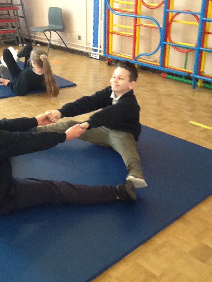 SoulsSchool's tweet photo. n Year 5 we have been working with Mrs. Corrigan and Coach Dylan 
@GetSportsActive
 on our counter-balancing. We have been very creative thinking about 1,2 &amp; 3 point balances and supporting each other. Don’t they look GREAT! #pe #learningisfun #getactive https://t.co/PuKdBzBYlC