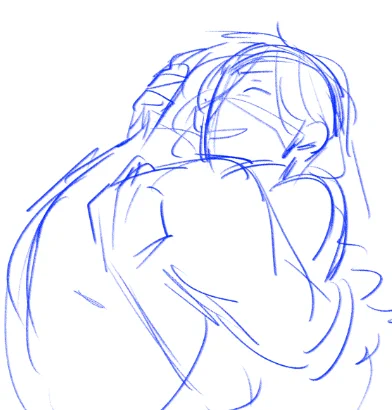 unfortunately i don't have anything new so have these old doodles of them that i never finished. in my head they are eternally in love 