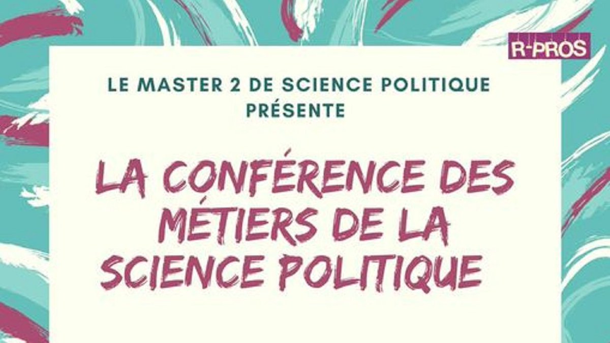 MasterLille's tweet photo. Chères étudiantes, chères étudiants

🧐Vous êtes intéressés par les métiers de la science politique ?
Participez à la conférence où vous pourrez découvrir des métiers en lien avec les différents parcours du master proposés par l'Université de Lille https://t.co/swutcdlLQn
