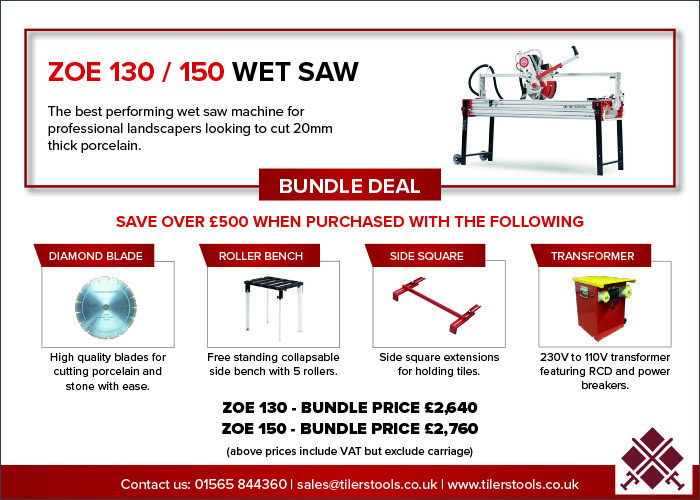 tilers_tools's tweet photo. ๐ธ๐ธ๐ธSPECIAL ZOE BUNDLE SAVE OVER ยฃ500 ๐ธ๐ธ๐ธ
The UK's number one Bridge Saw ZOE 130/150. Save of over ยฃ500 when purchasing this special bundle. #pavingtheway #settingthestandard #bespoke #landscapegarden #landscapedesign #wetsaws #bridgesaws https://t.co/a5Q2wai9n6