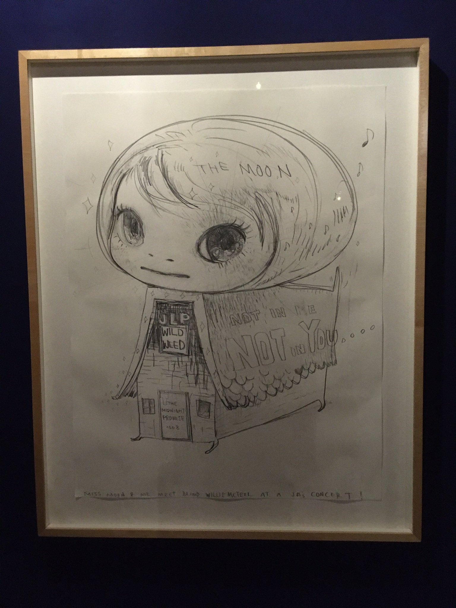 Hana Stars展 森美術館 奈良美智さん アーカイブのコメントにもあったけど 本当に強い 国籍も技法も超えて愛される力強さ 巨大な作品でなく 紙袋や封筒に描いても成立する力強さ バリア用のテープにも 奈良美智さん直筆らしきイラストが 日中韓