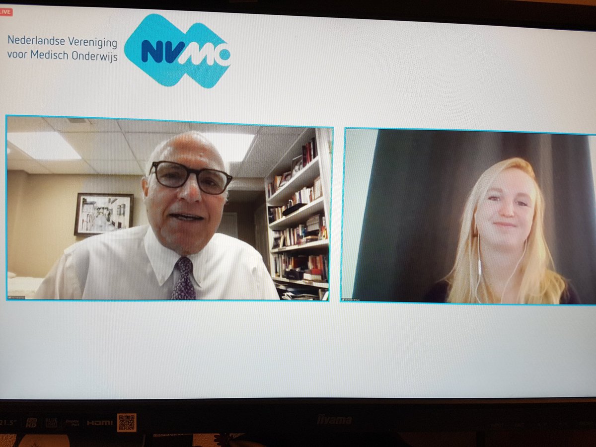 pgmdejongnl's tweet photo. Great keynote lecture of @AdiHaramati at the #nvmo2020 meeting on well- being in the learning environment @iamse @NVMO1972 @adriaannorbart #MEDED https://t.co/Q21GETzDBO