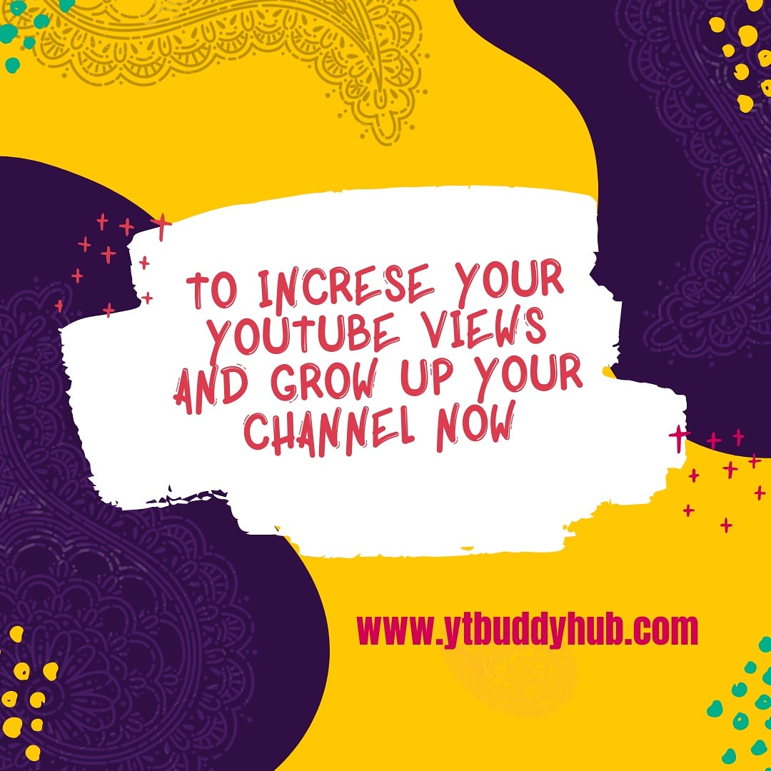 YTBuddyhub's tweet photo. To increase your youtube videos views instantly ... https://t.co/S9f4q39YK1