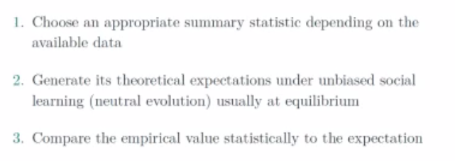 AndresKarjus's tweet photo. #CHR2020 Anne Kandler on inferring indiv soc learning processes from incomplete poplevel cultural data
-Estimate age&amp;pop struct+diversity+transmission
-Importance of not thresholding rare variants
-Shift: infer not which process did but which processes *did not* generate the data https://t.co/IaaS4b4fwU