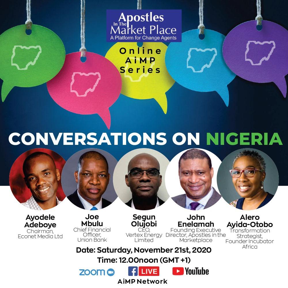 educationhubng's tweet photo. Please join @AiMP_Network + Transformation Strategist @ReformersArise, who will be moderating the November series of 'Conversations on Nigeria'.
#EducationHubNG
#AIMPNetwork
#AIMPSeries
#ApostlesInTheMarketplace
#AleroAyidaOtobo
#ConversationsOnNigeria
#NewNigeria
#ChangeAgents https://t.co/bisj3lc3hh