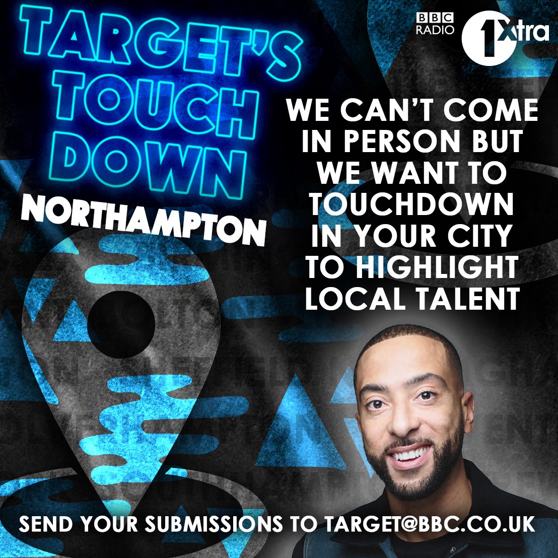 1Xtra's tweet photo. We asked you guys to decide and you picked Northampton! ๐๐We will be heading to Southampton next!
Tag an artist from #Northampton @djtarget needs to hear right now๐ #TargetsTouchdown
Catch @DJTarget Monday-Thursday 7-9pm via @bbcsounds ๐ง https://t.co/jypJOiKdLt