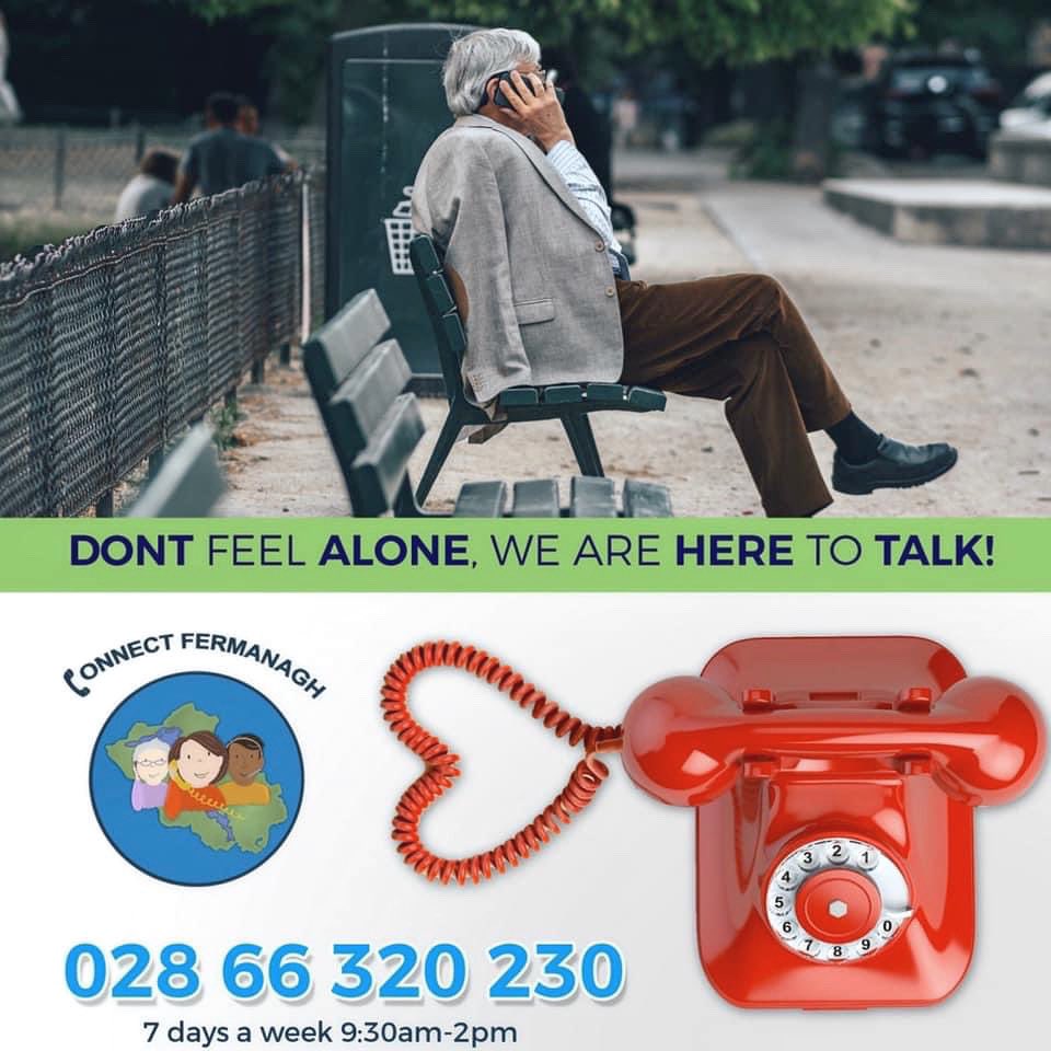 Today is  #InternationalMensDay Since the launch of our telephone befriending service Connect Fermanagh in April, we’ve been able to provide support to over 100 individuals across Fermanagh, with 33 per cent of those availing of the service being male.