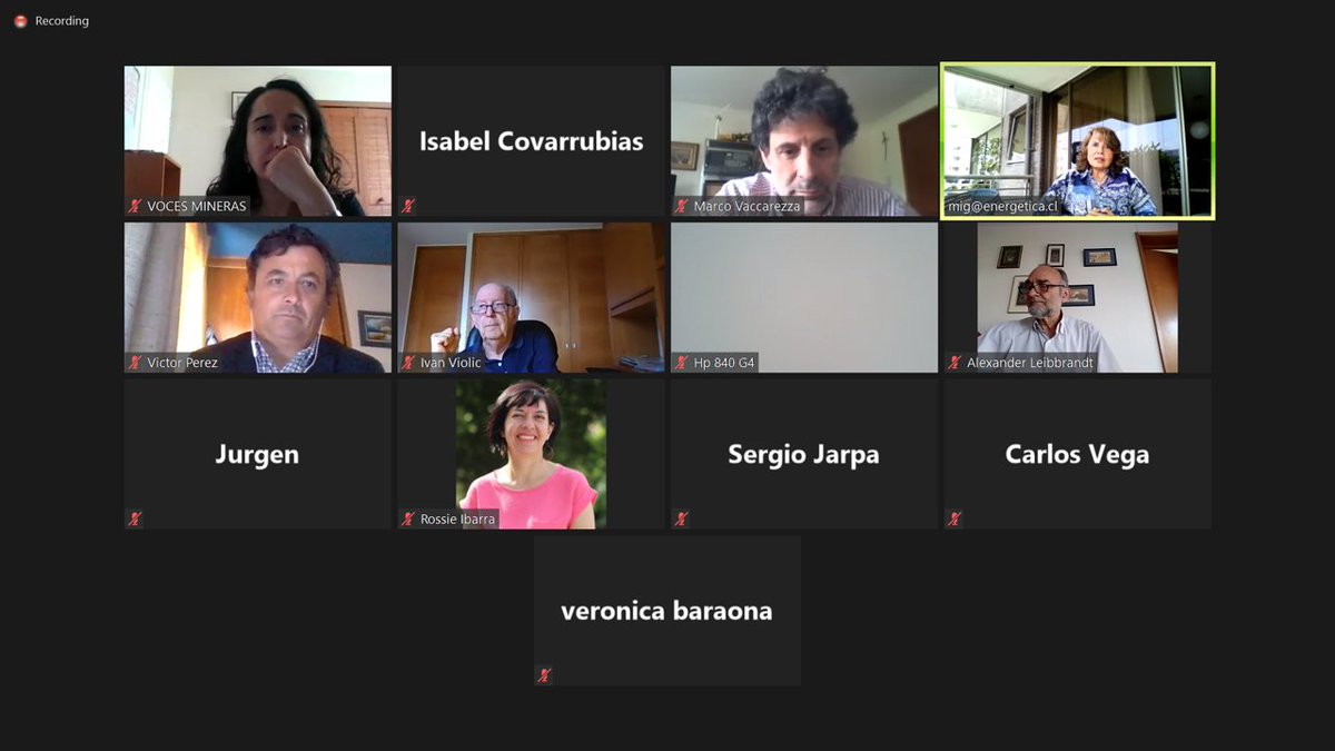 Nuestro Director Ejecutivo, Víctor Pérez, participa junto a Marco Vaccarreza, de <a href="/FraunhoferChile/">Fraunhofer Chile</a> en conversatorio sobre "Hidrógeno verde: una nueva industria nacional y oportunidades en minería", con socios de la organización @vocesmineras