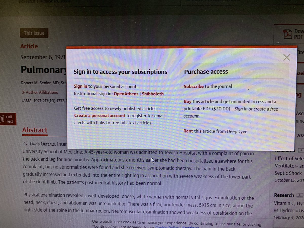 DrMarcoChacon's tweet image. Neta! Quieren 30 pinches dólares por un artículo de 1971!!! 
Luego se quejan por la piratería... 
#FreeScience