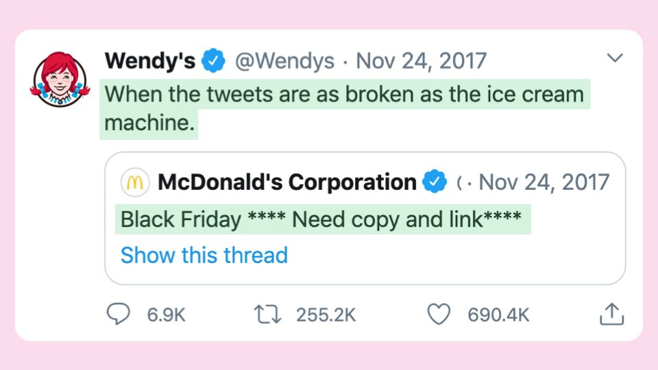 6/ Brand beefPeople love drama. T-Mobile bragging about their 5G is boring. T-Mobile roasting Verizon's 5G is hilarious.